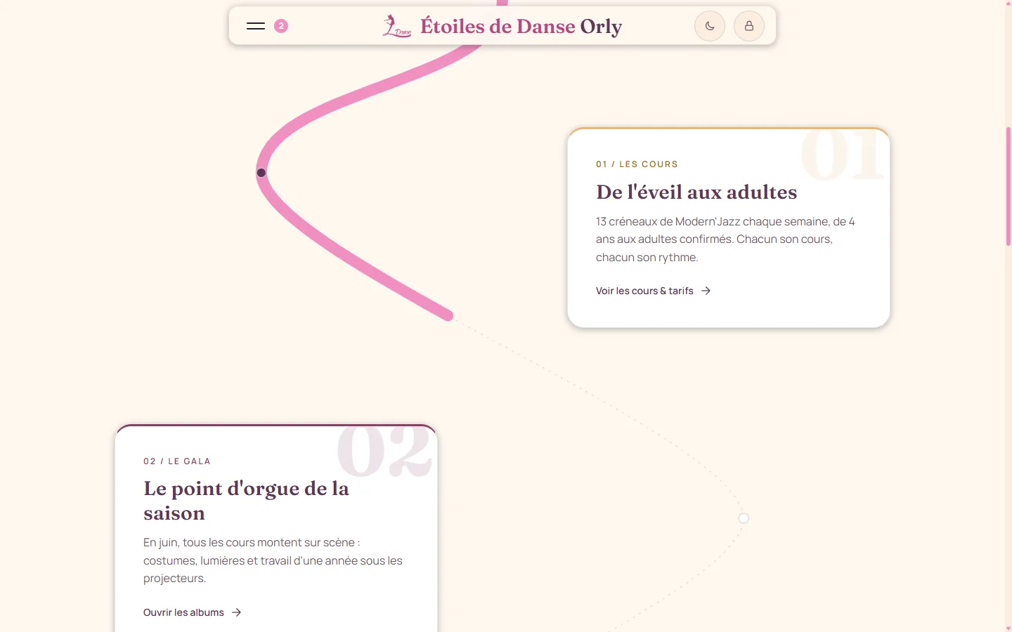 Présentation des cours et du gala