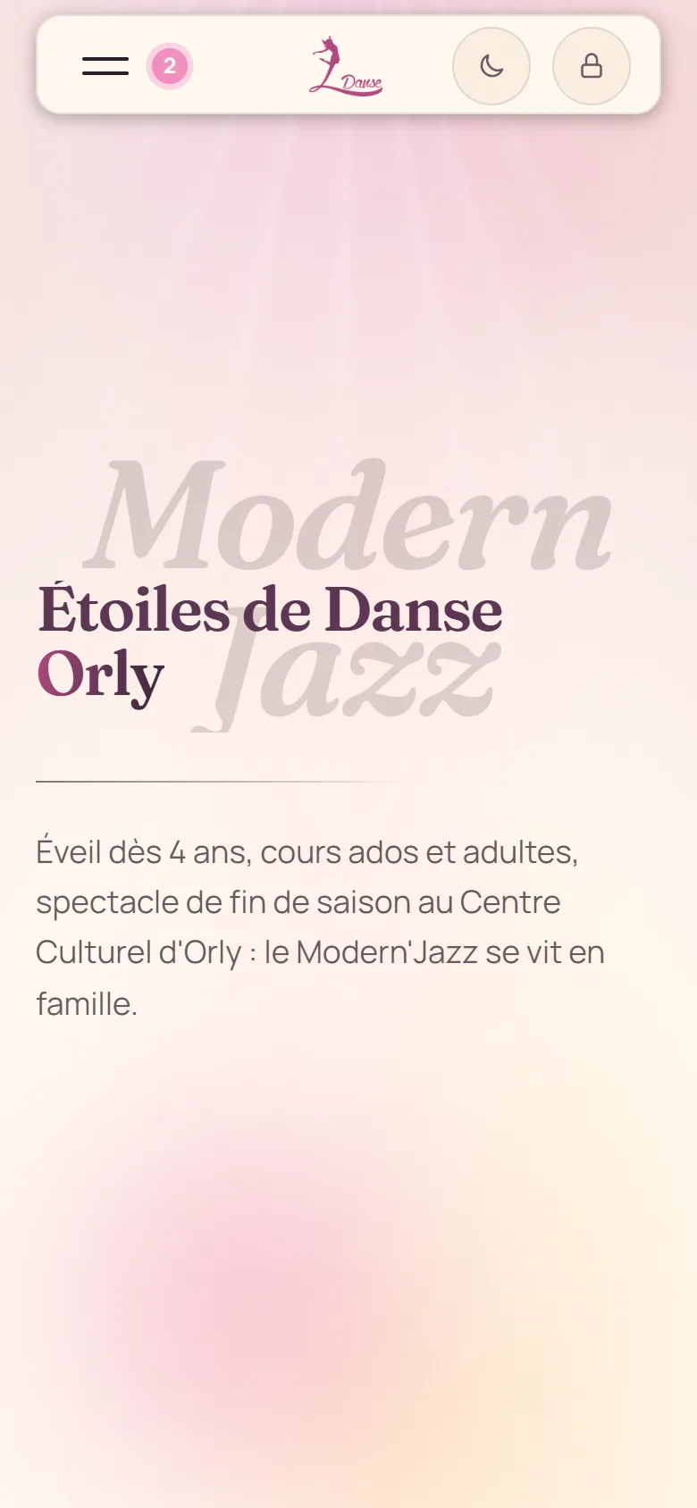 Version mobile du site